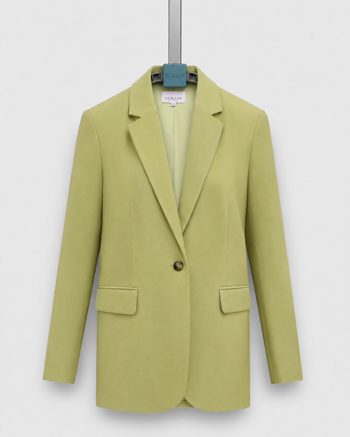 Green blazer on the FAIM hanger in the Capture App